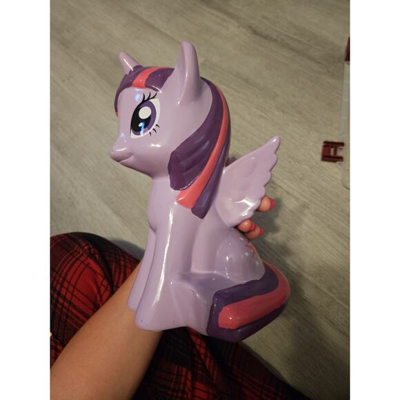 My Little Pony Twilight Sparkle 9.5” Ceramic Piggy Coin Bank Hasbro 2014 - Picture 9 of 10